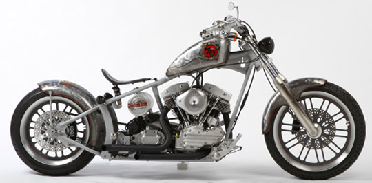every year the daytona beach community foundation holds a drawing for the official bike week motorcycle always a beautiful custom motorcycle